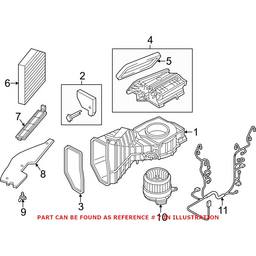 Audi Cabin Air Filter Cover 4H0819422A